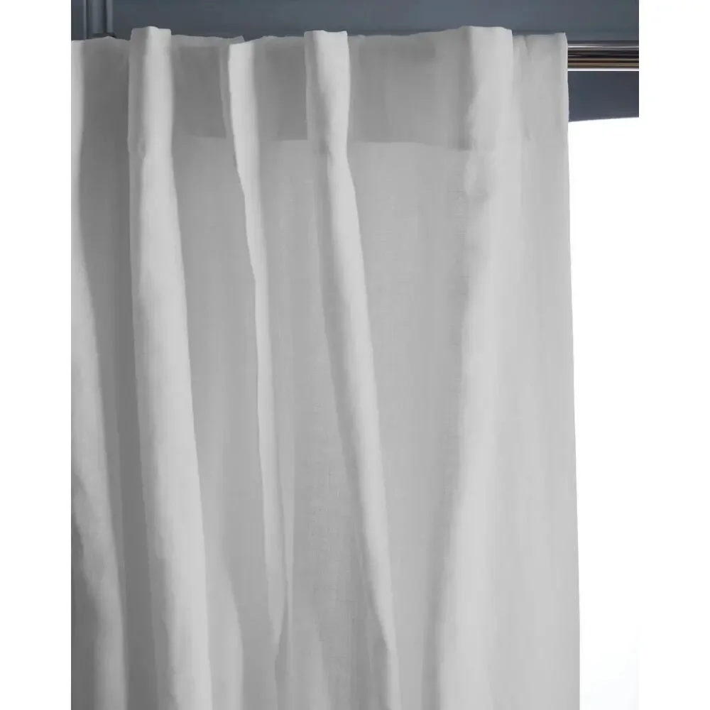 Quince European Linen Cotton Lined Light Filtering Curtain 48x108 NWT
